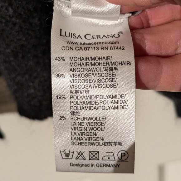 Mohair Blend Long Open Cardigan - Picture 3 of 6